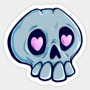 Skull Love Sticker